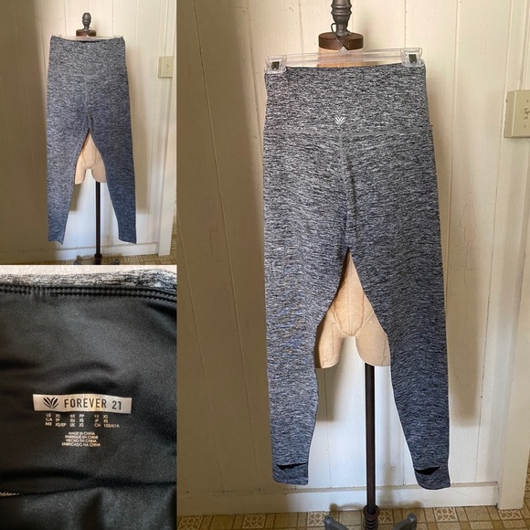 SOLD SET of 5 FOREVER 21 Active LEGGINGS sz XS S - Picture 4 of 6